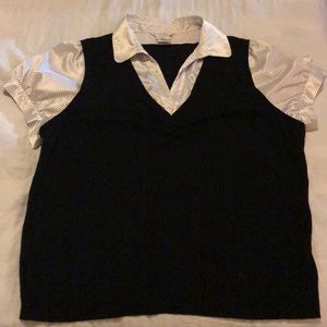 Black work blouse
